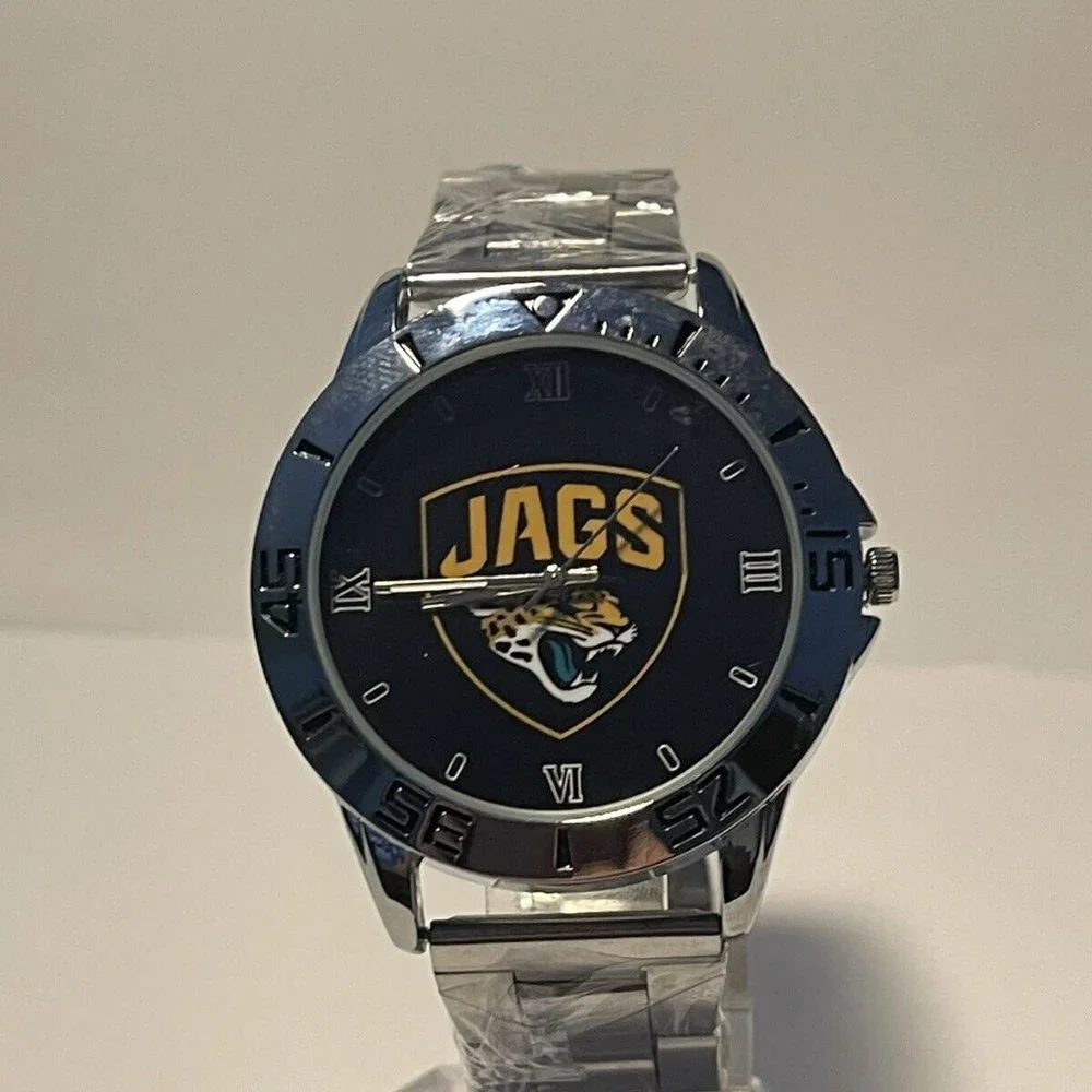 Jacksonville Jaquars NFL Stainless-Steel Men's Watch NEW - needs battery